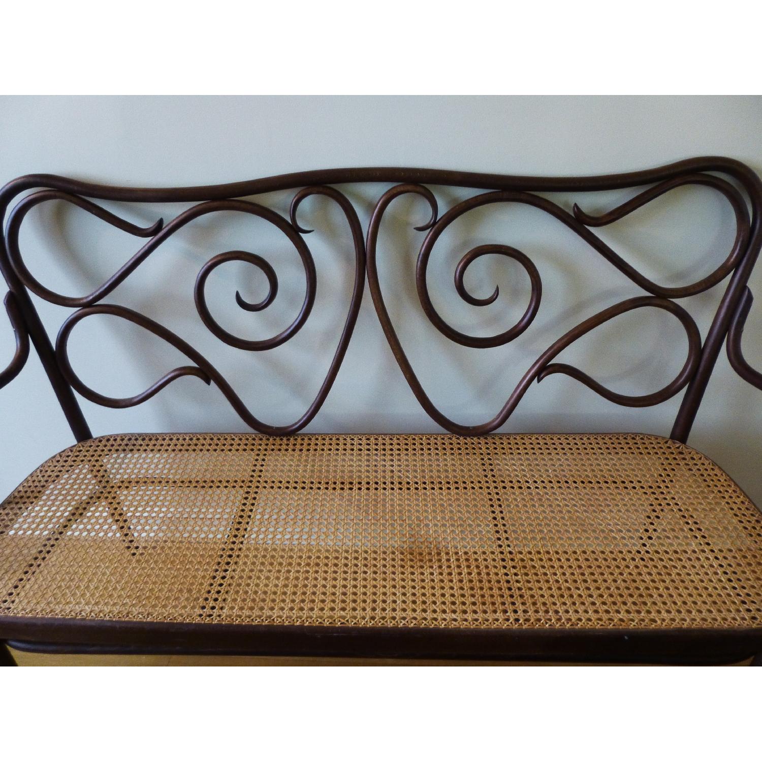 Bentwood Loveseat w/ Cane Seat - image-2