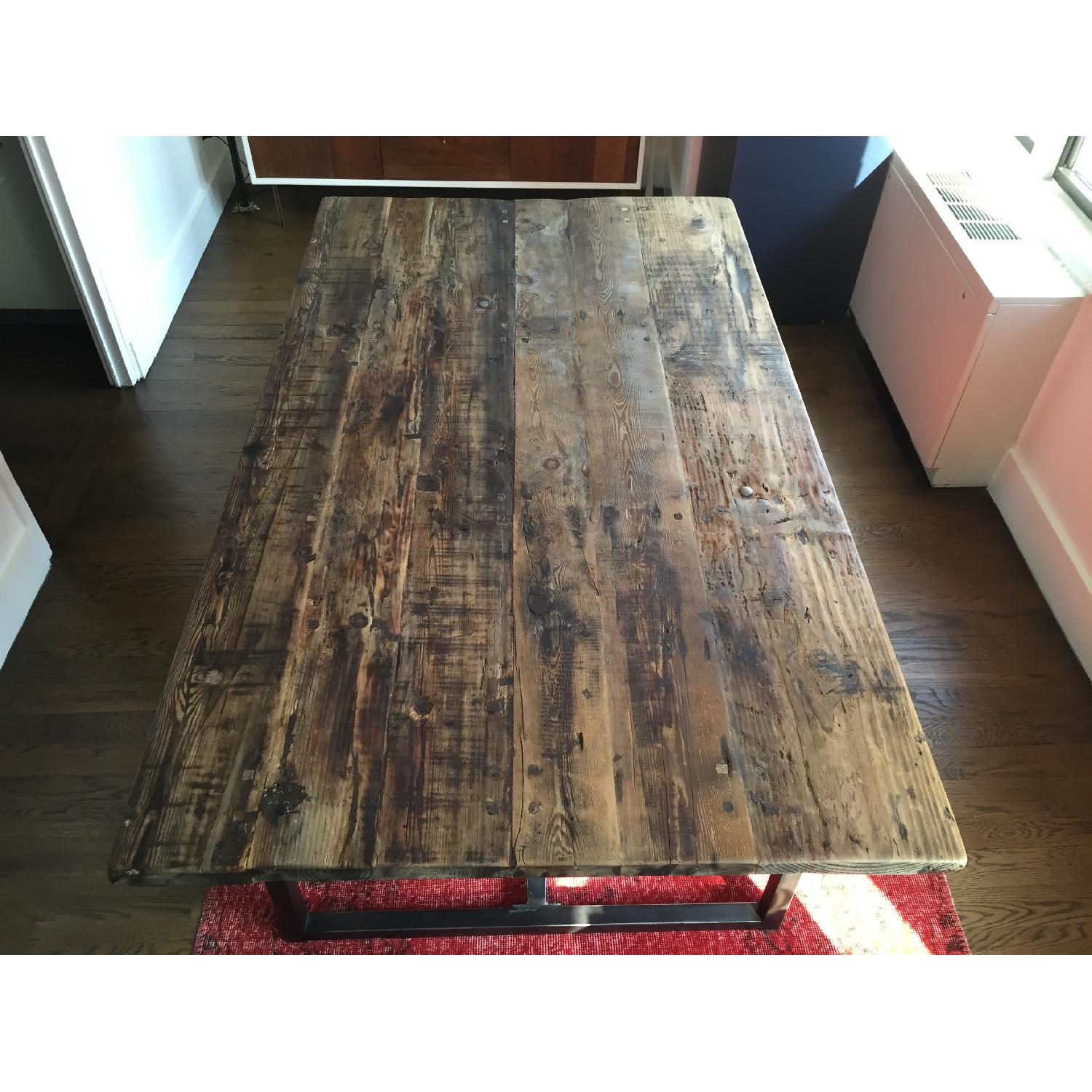 Restoration Hardware Wood Dining Table - image-5