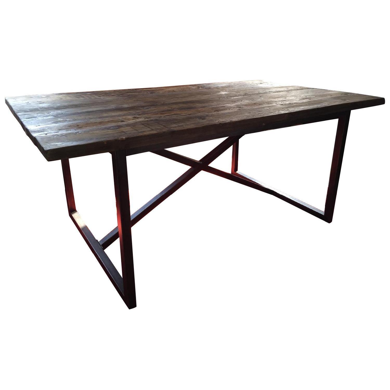 Restoration Hardware Wood Dining Table AptDeco