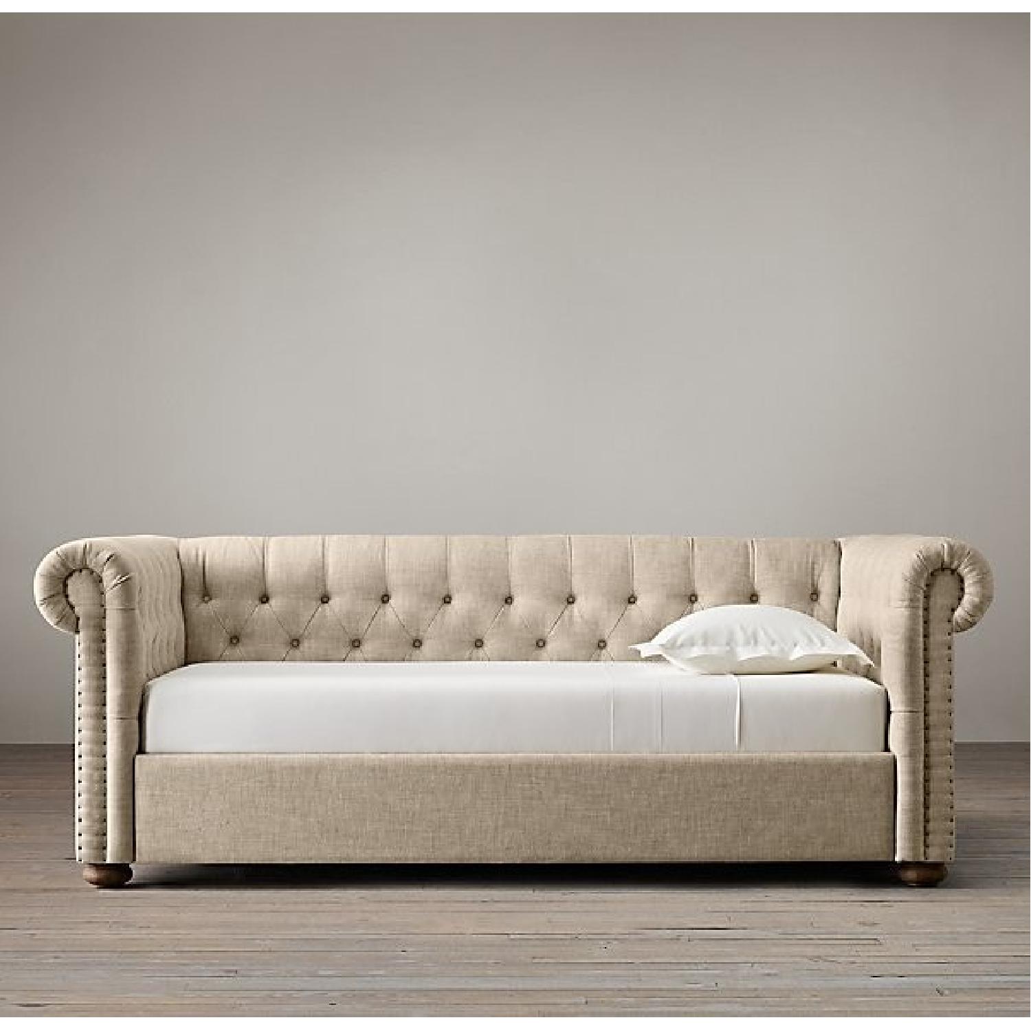 Restoration Hardware Full Size Chesterfield Daybed AptDeco