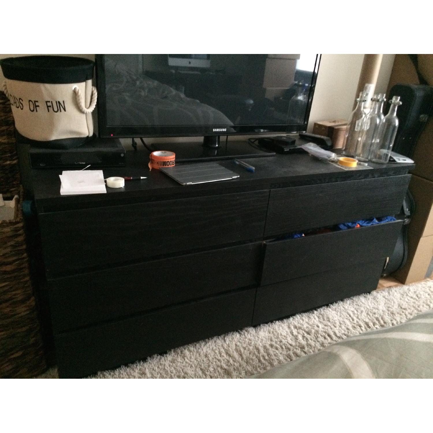 Ikea Malm 6-Drawer Dresser in Black - image-1
