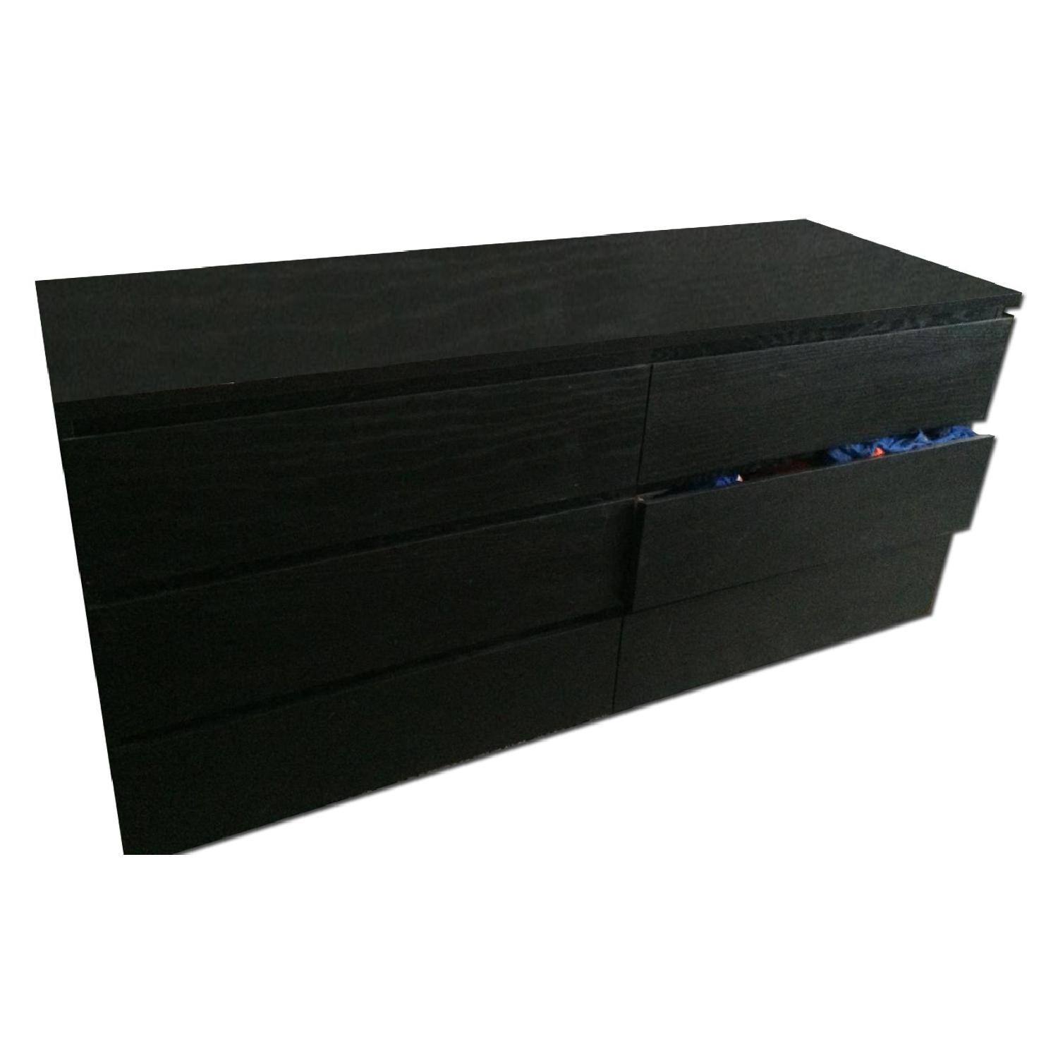 Ikea Malm 6-Drawer Dresser in Black - image-0