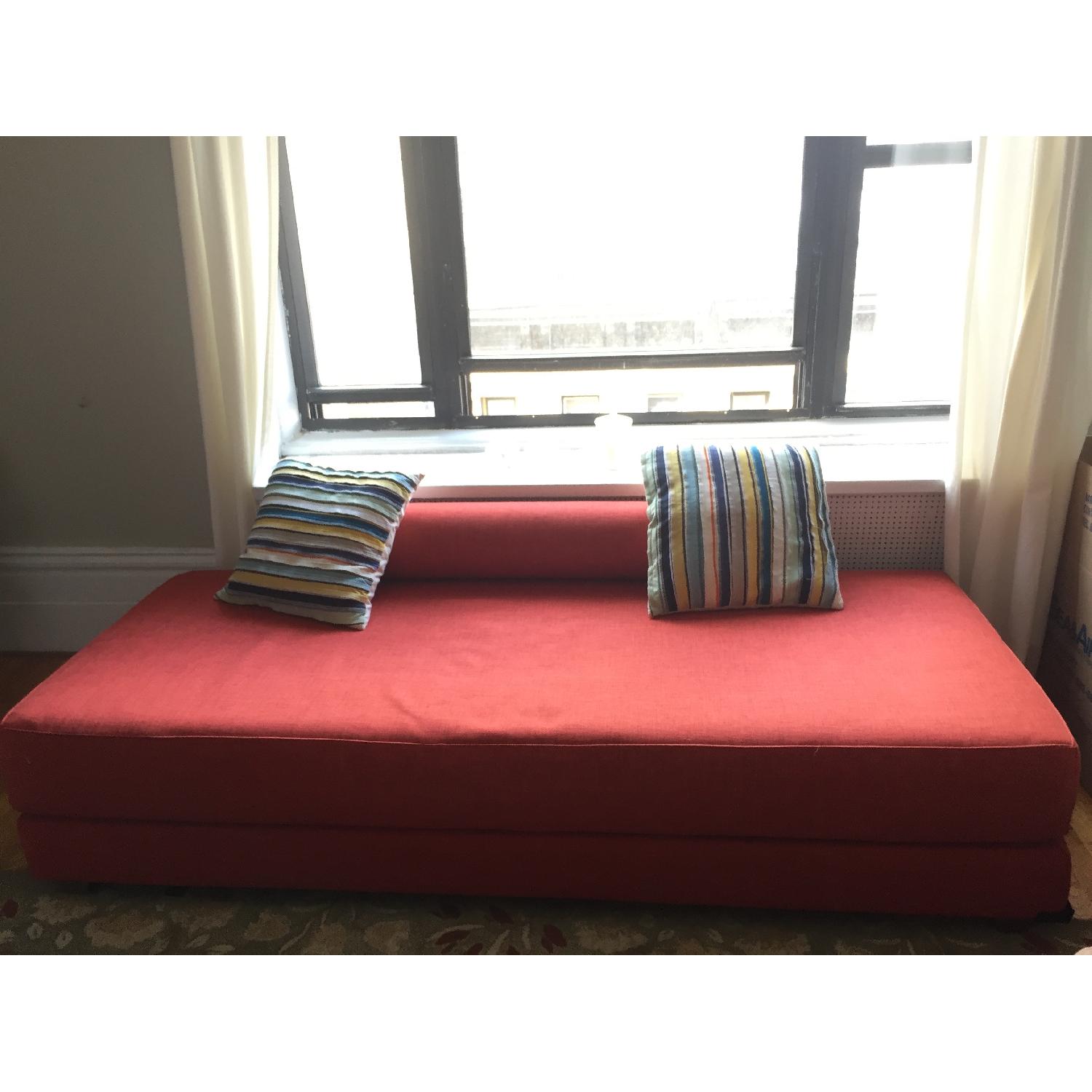 CB2 Orange Lubi Daybed - image-1