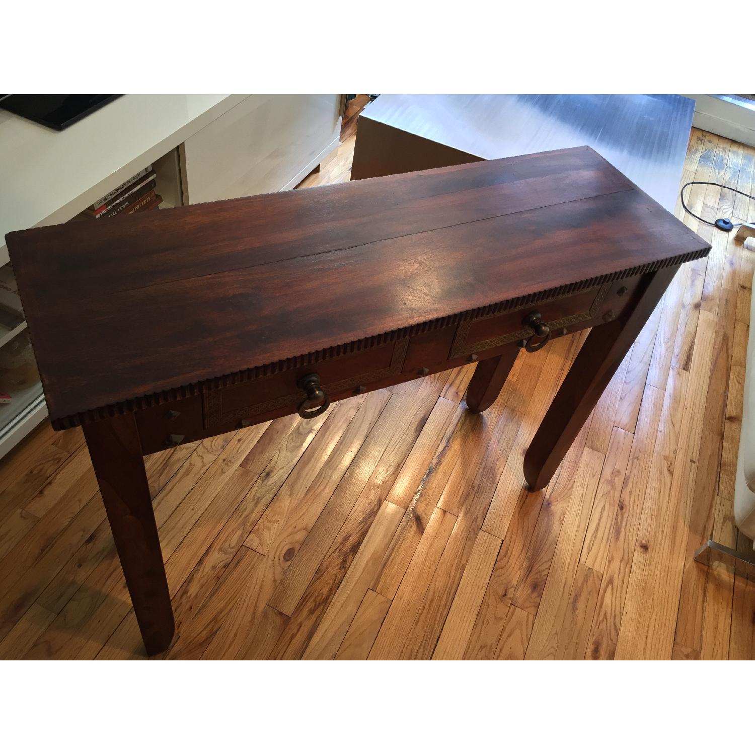 Pier 1 Vintage Heera Indian Handcrafted Console Table AptDeco