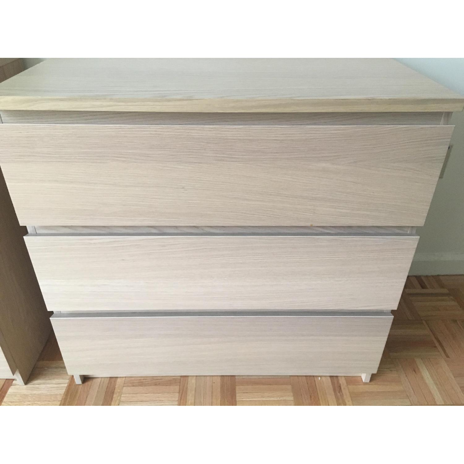 Ikea Malm 3 Drawer Chest in Birch Veneer - image-4