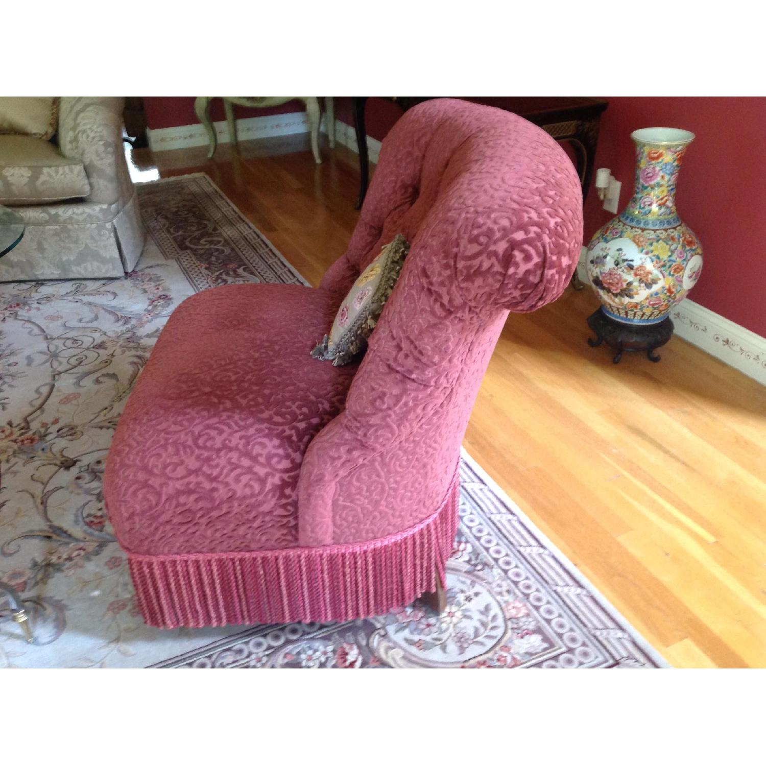 Drexel Burnout Velvet Slipper Chairs - image-2