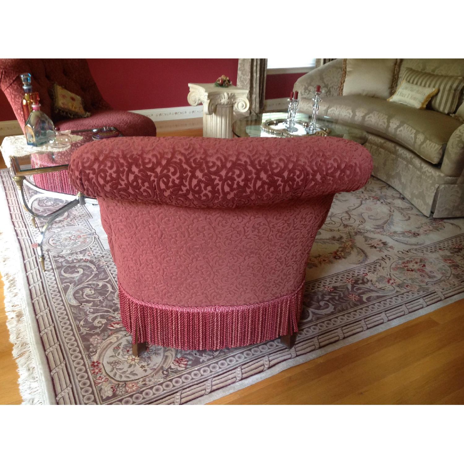 Drexel Burnout Velvet Slipper Chairs - image-3
