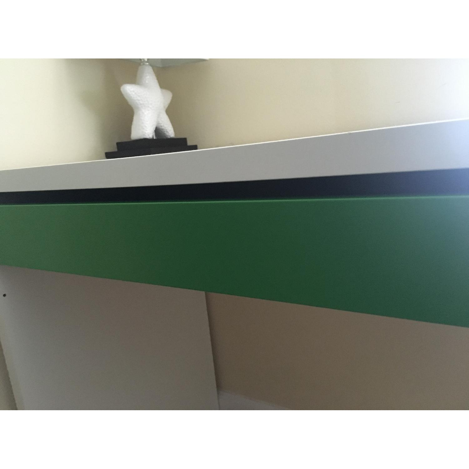 Ikea White & Green Writing Desk - image-3