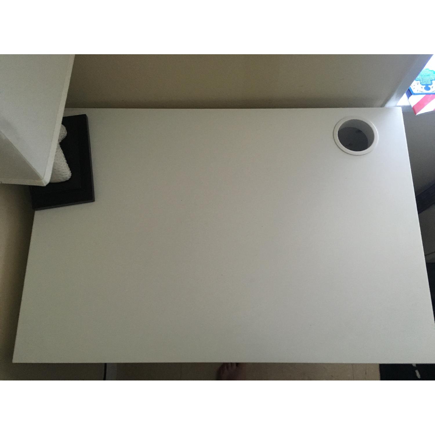 Ikea White & Green Writing Desk - image-4