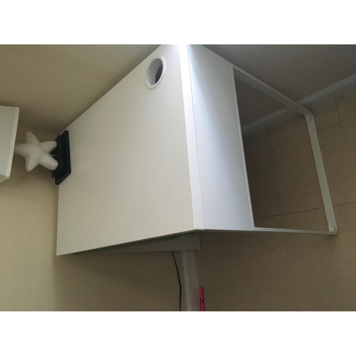 Ikea White & Green Writing Desk - image-5