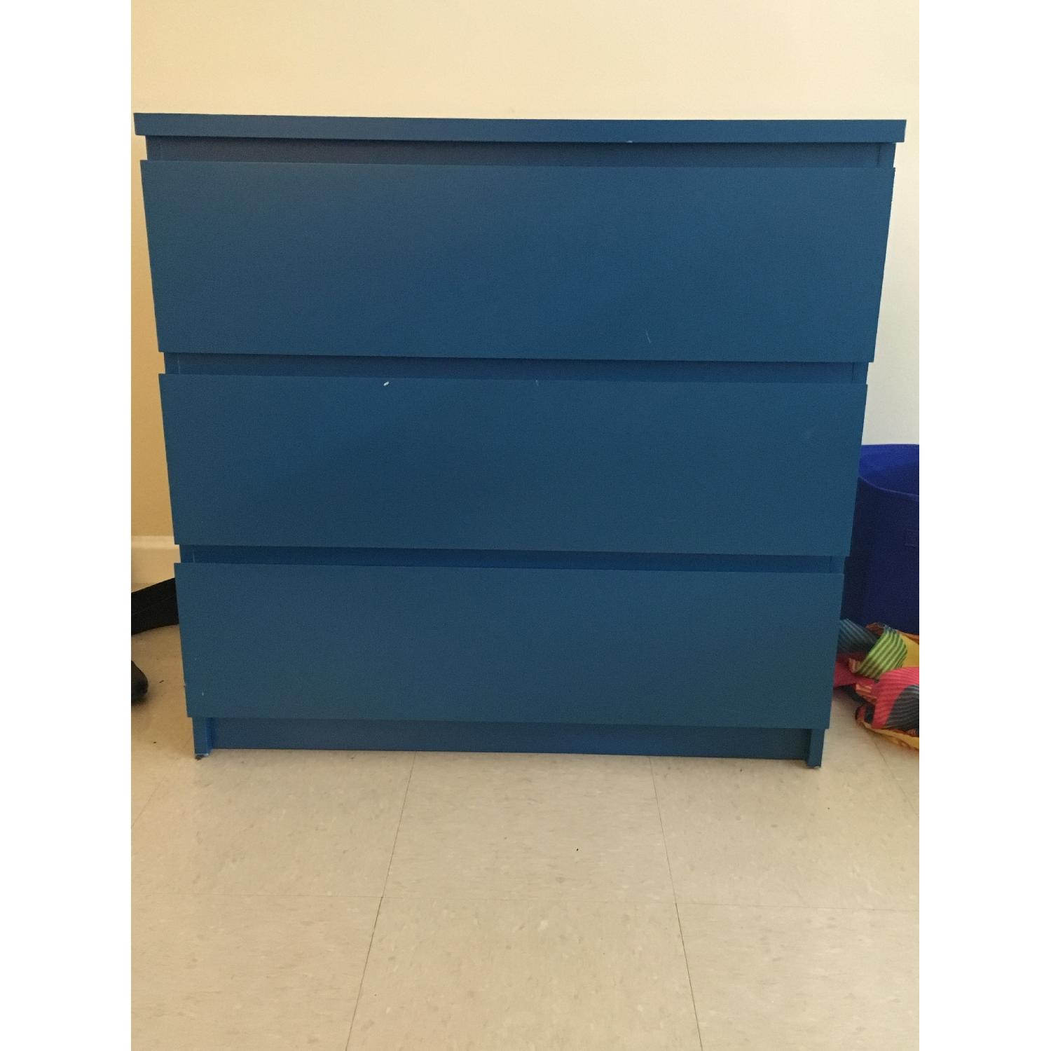 Ikea Blue Dresser AptDeco
