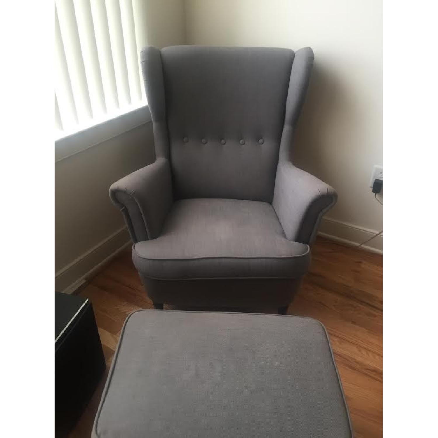 Ikea Grey Armchair - image-2