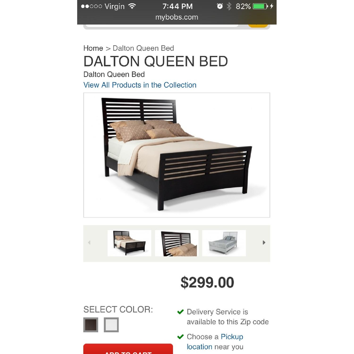 Bob's Full Size Dalton Bed Frame in Espresso Finish - image-8