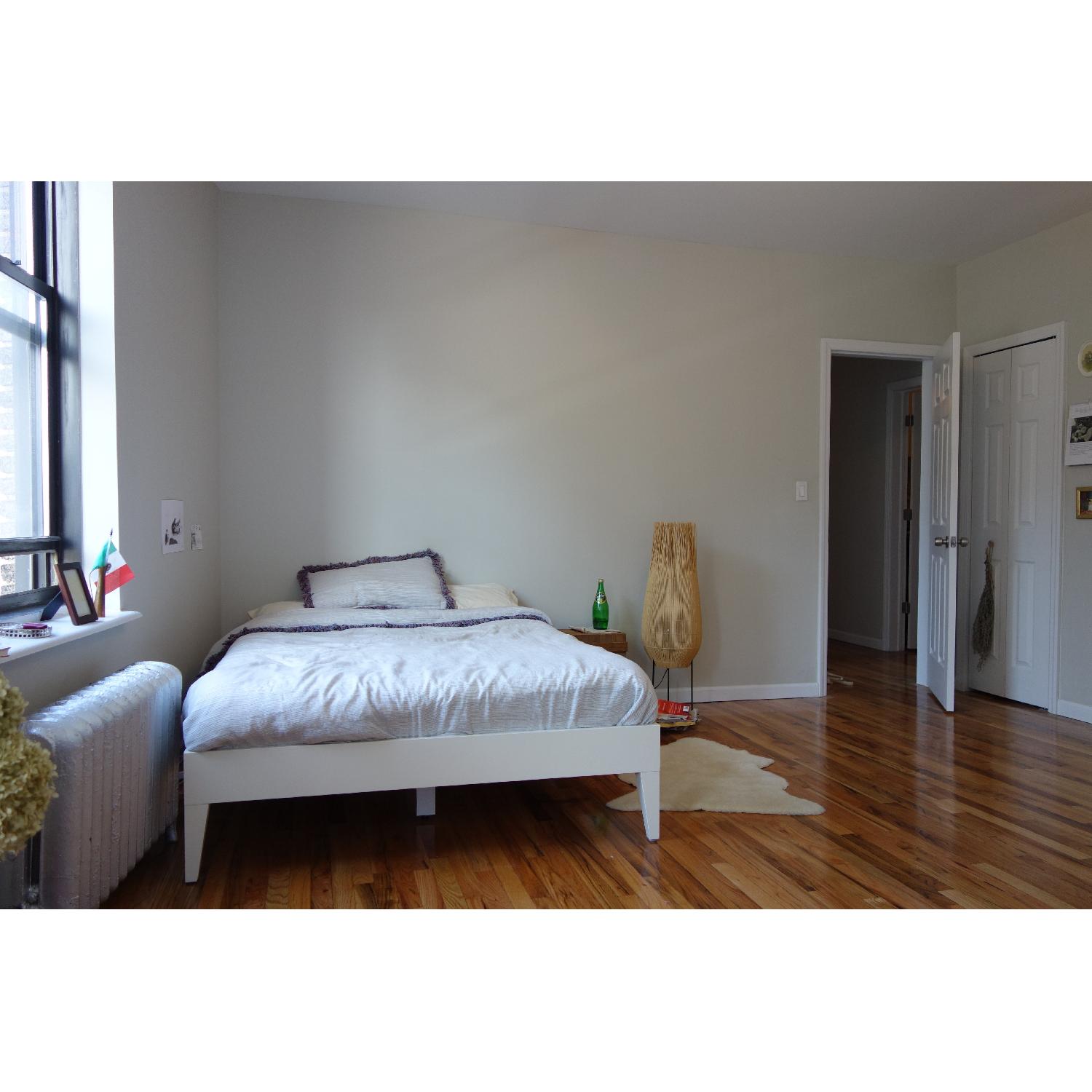 West Elm Narrow-Leg Bed Frame w/ Slats - image-1