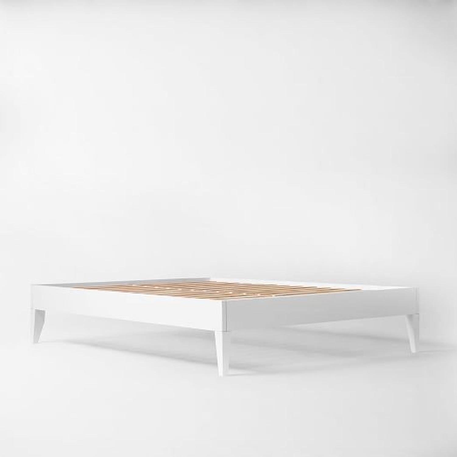 West Elm Narrow-Leg Bed Frame w/ Slats - image-2