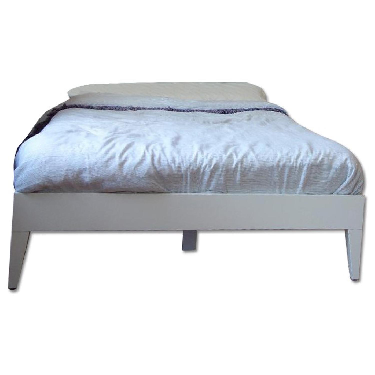 West Elm Narrow-Leg Bed Frame w/ Slats - image-0