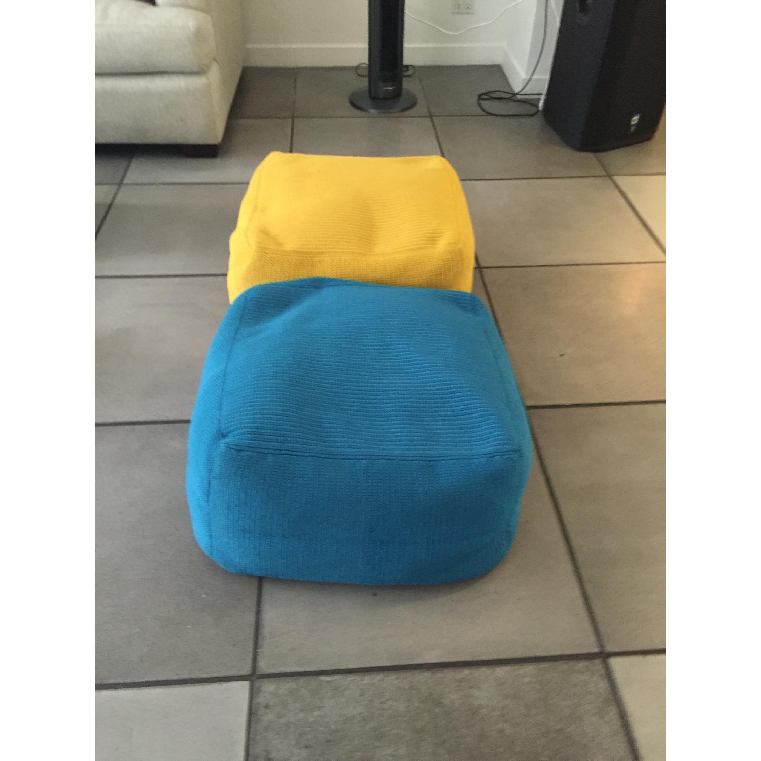 Crate & Barrel Indoor/Outdoor Poufs - image-2