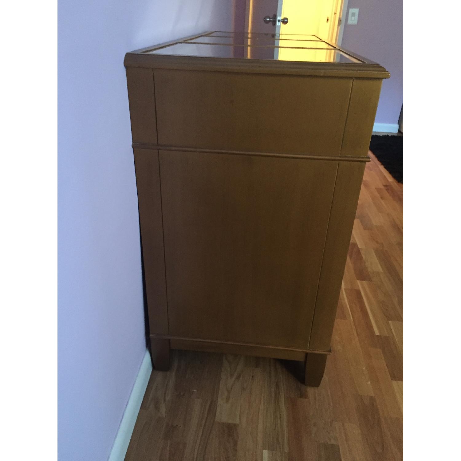 Pier 1 Gold Mirrored Glass Dresser AptDeco