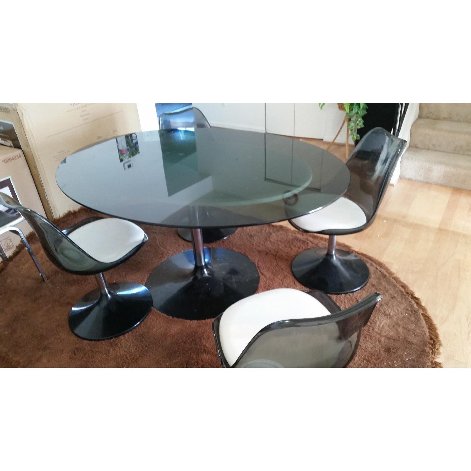 Chromecraft Mid-Century Modern Glass Table w/ 4 Chairs - image-3