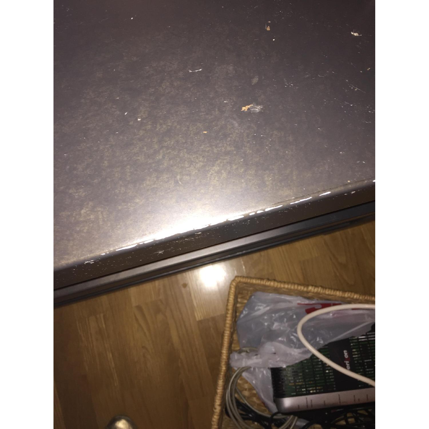 Crate & Barrel Metal Console TV Stand - image-1