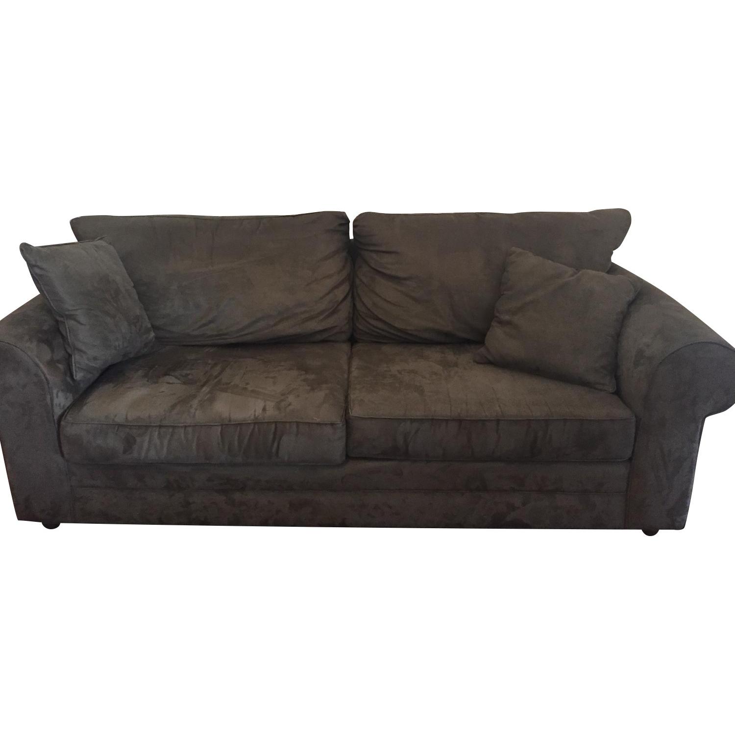 Custom-Made Microfiber Sofa in Thyme - image-0