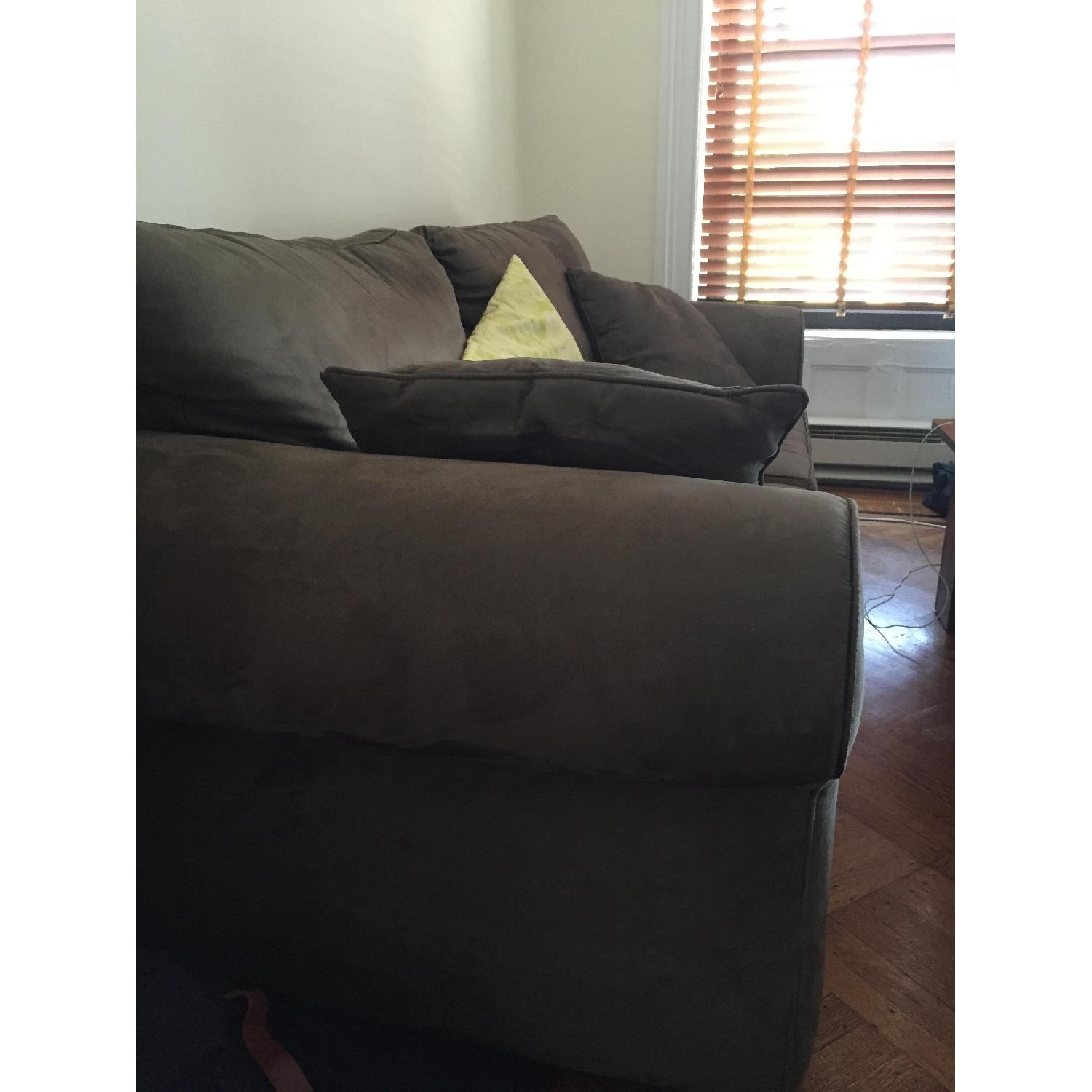 Custom-Made Microfiber Sofa in Thyme - image-2