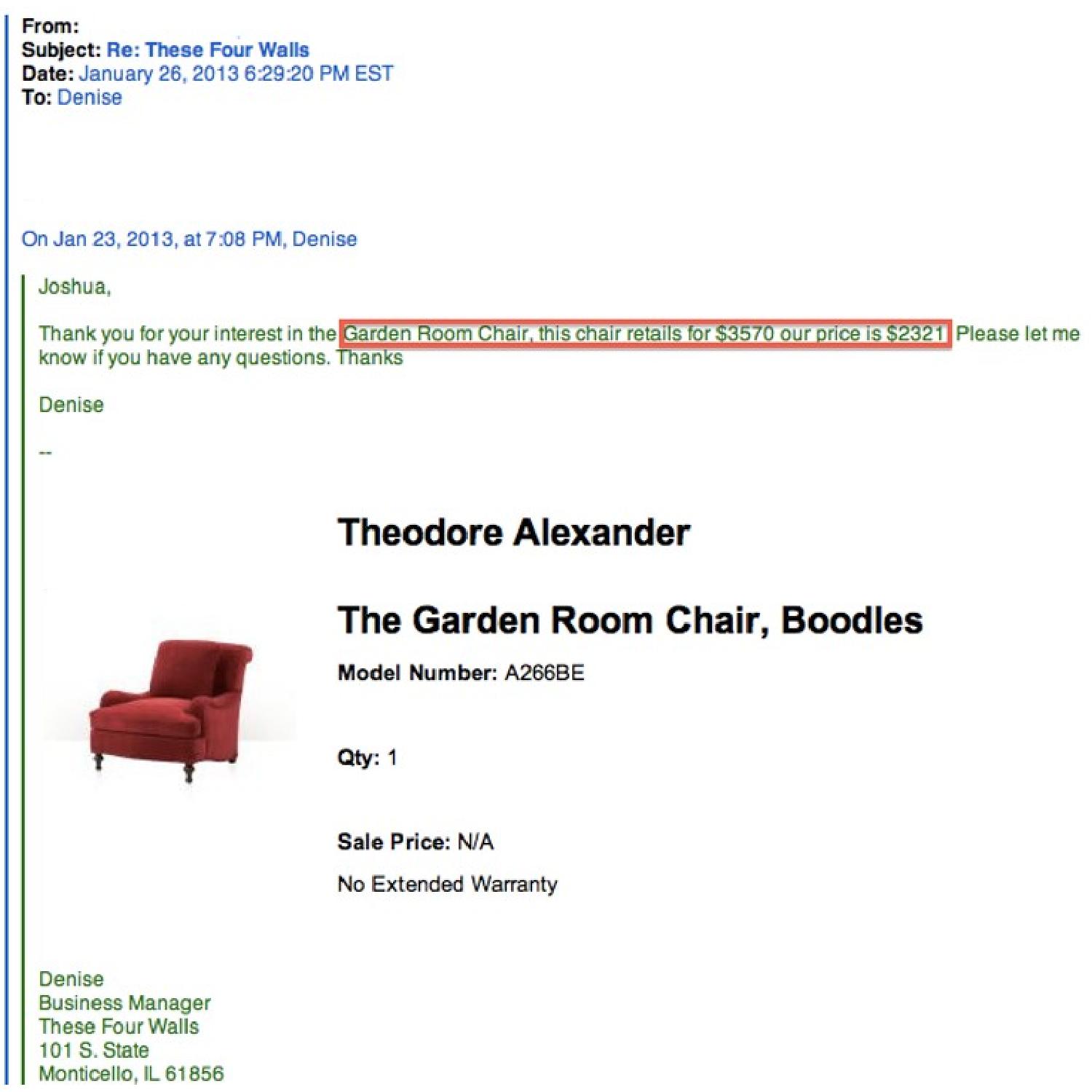 Theodore Alexander Garden Room Arm-Chairs - image-8