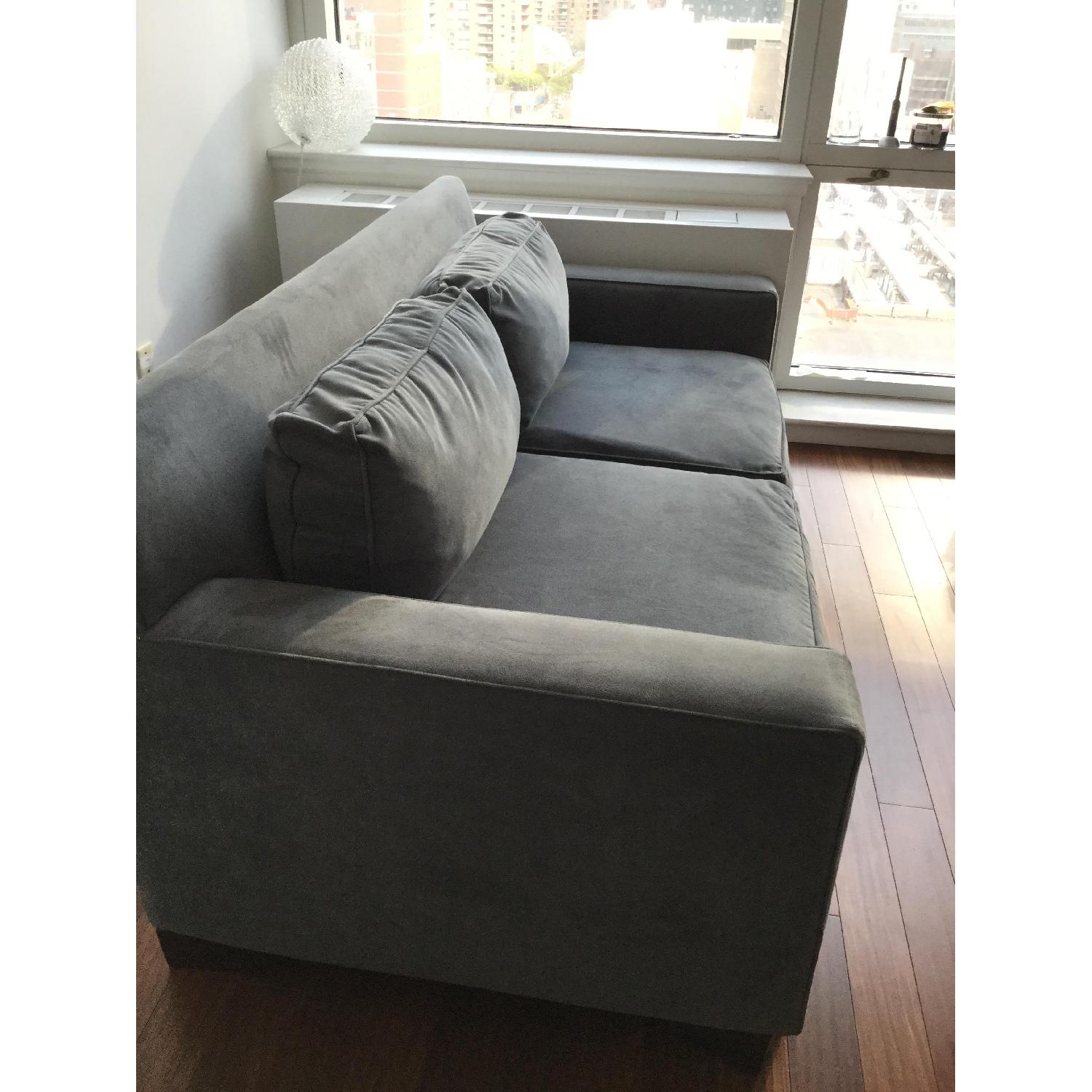 West Elm Blue Loveseat - image-2