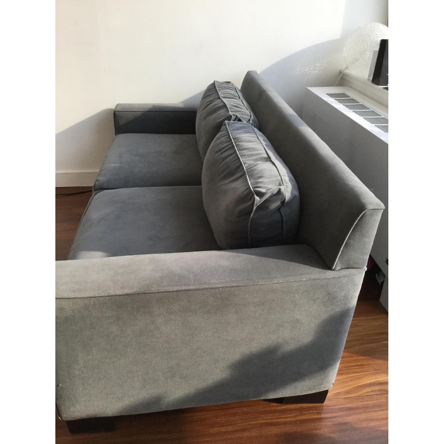 West Elm Blue Loveseat - image-3