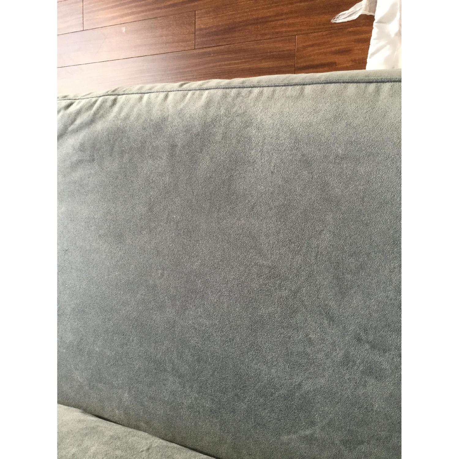 West Elm Blue Loveseat - image-4