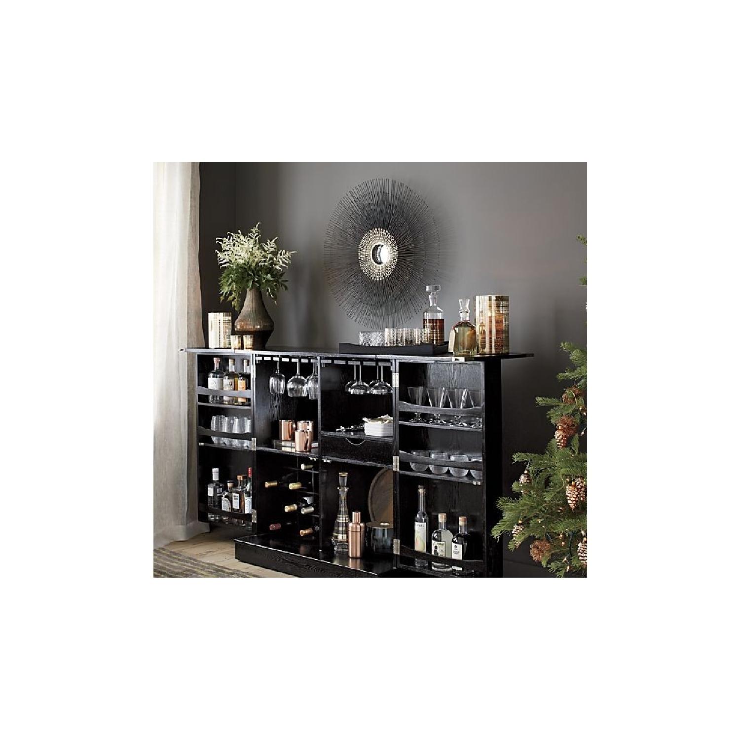 Crate & Barrel Steamer Bar Cabinet - image-5