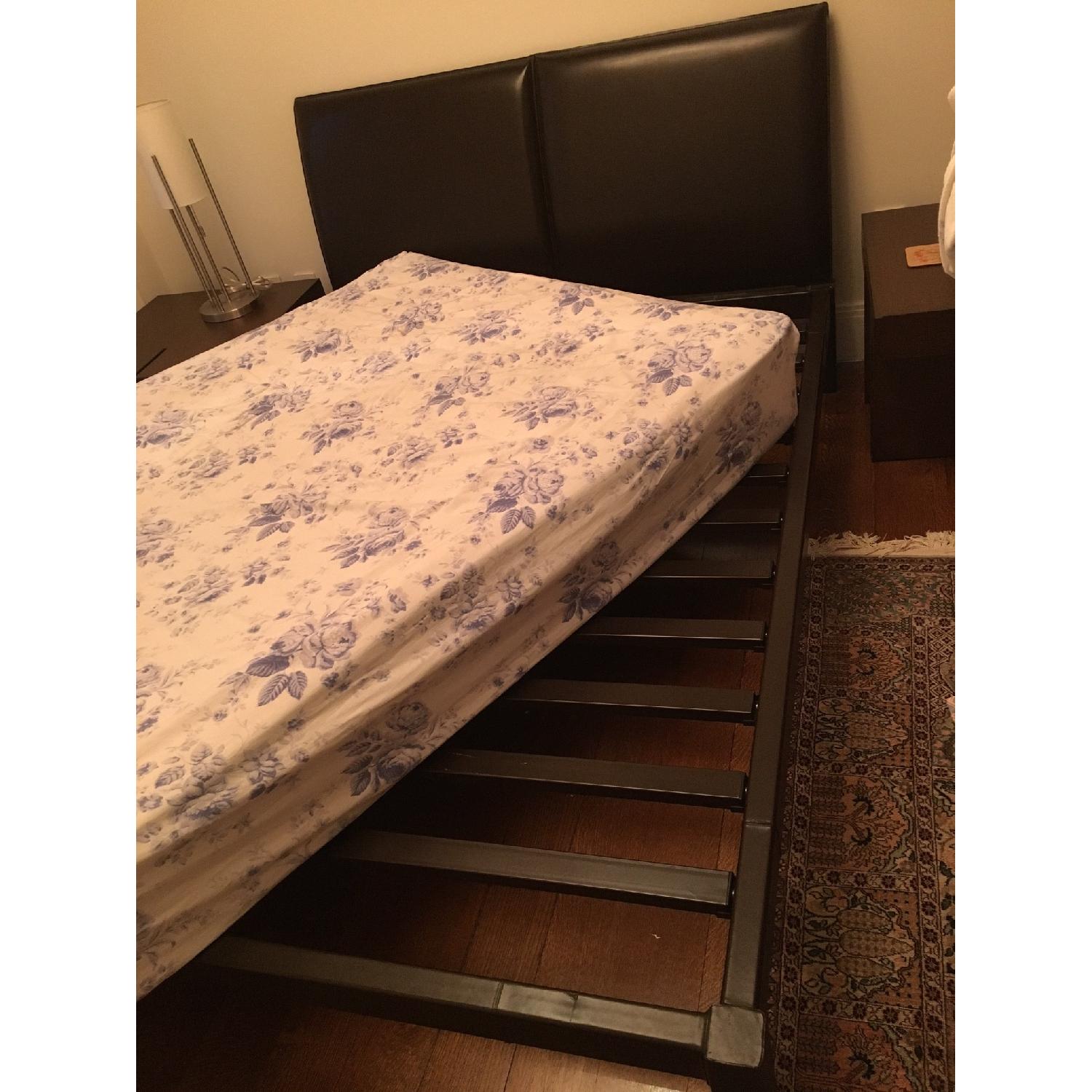 Room & Board Como Leather Full Size Bed Frame - image-3
