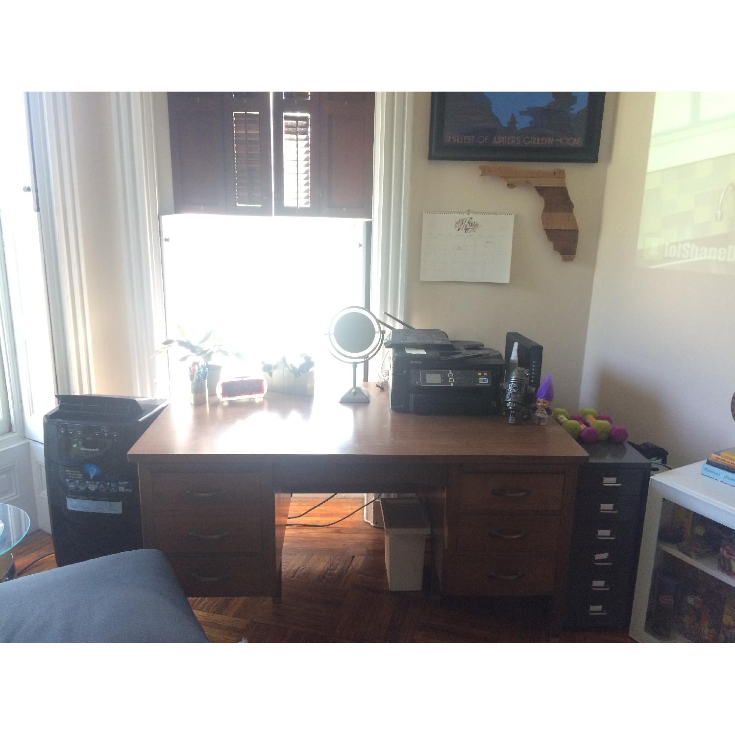 Leopold Company Antique Wooden Desk - image-7