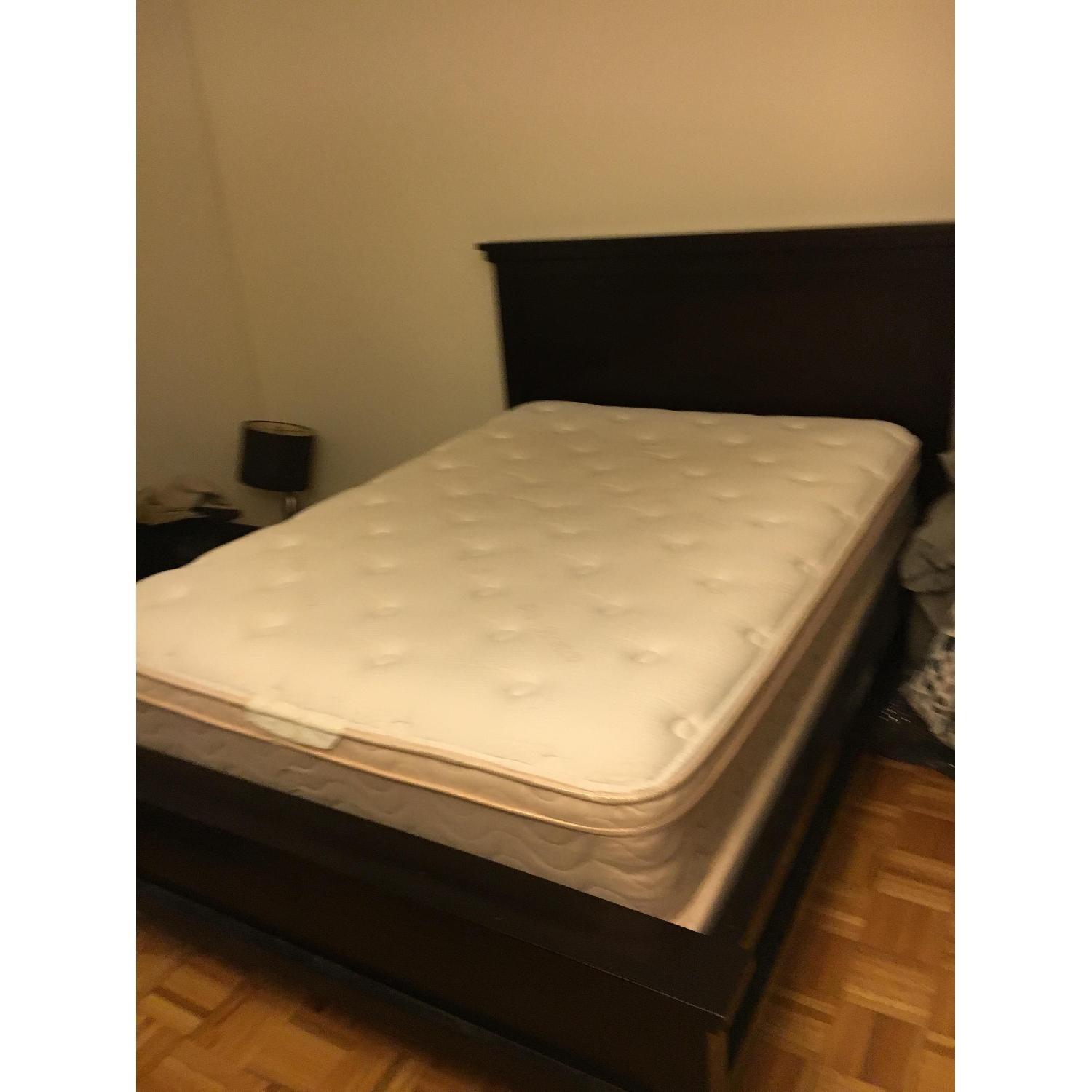 Pottery Barn Farmhouse Shaker Mahogany Bed Frame - image-1