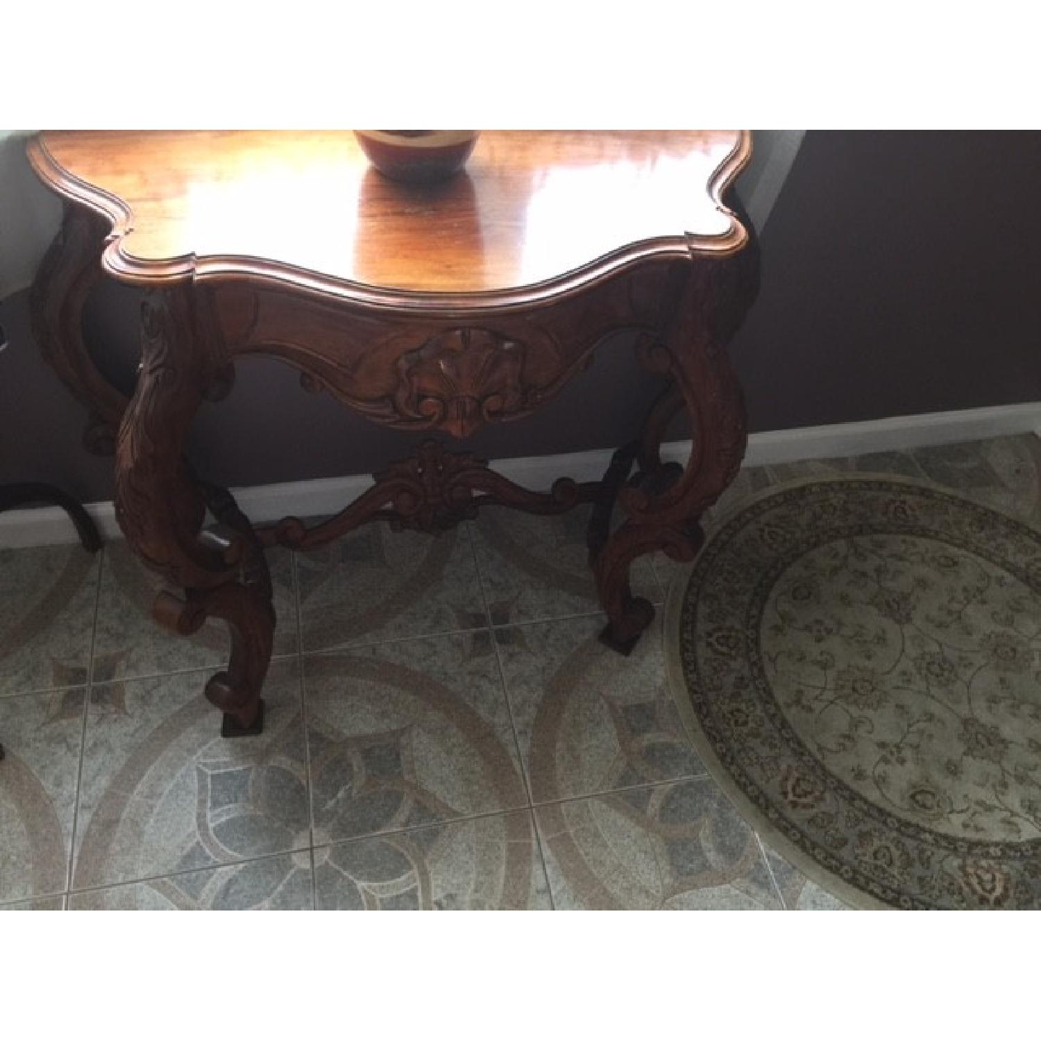 Antique Foyer Console Table - image-1