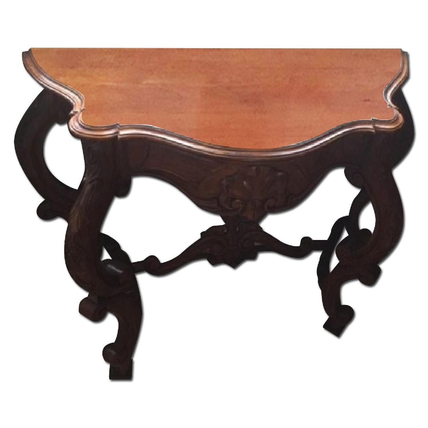 Antique Foyer Console Table - image-0