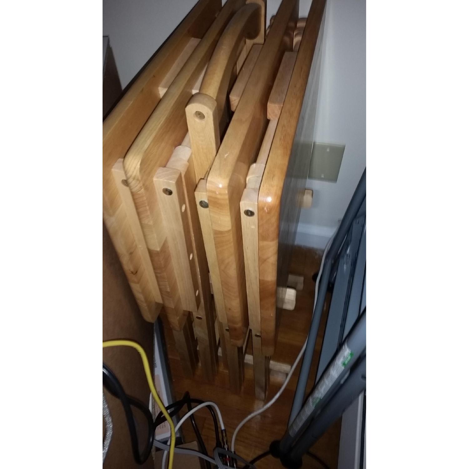 5 Piece Tray Table Set - image-1