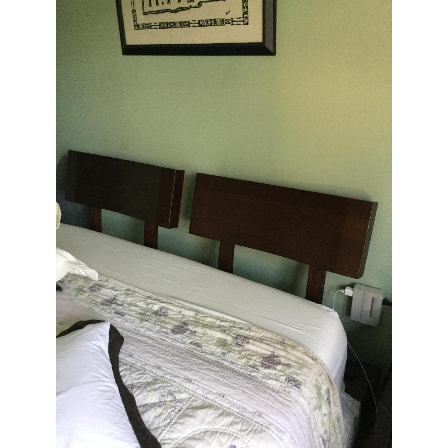 Japanese Edo Syle Queen Mahogany Bed - image-3