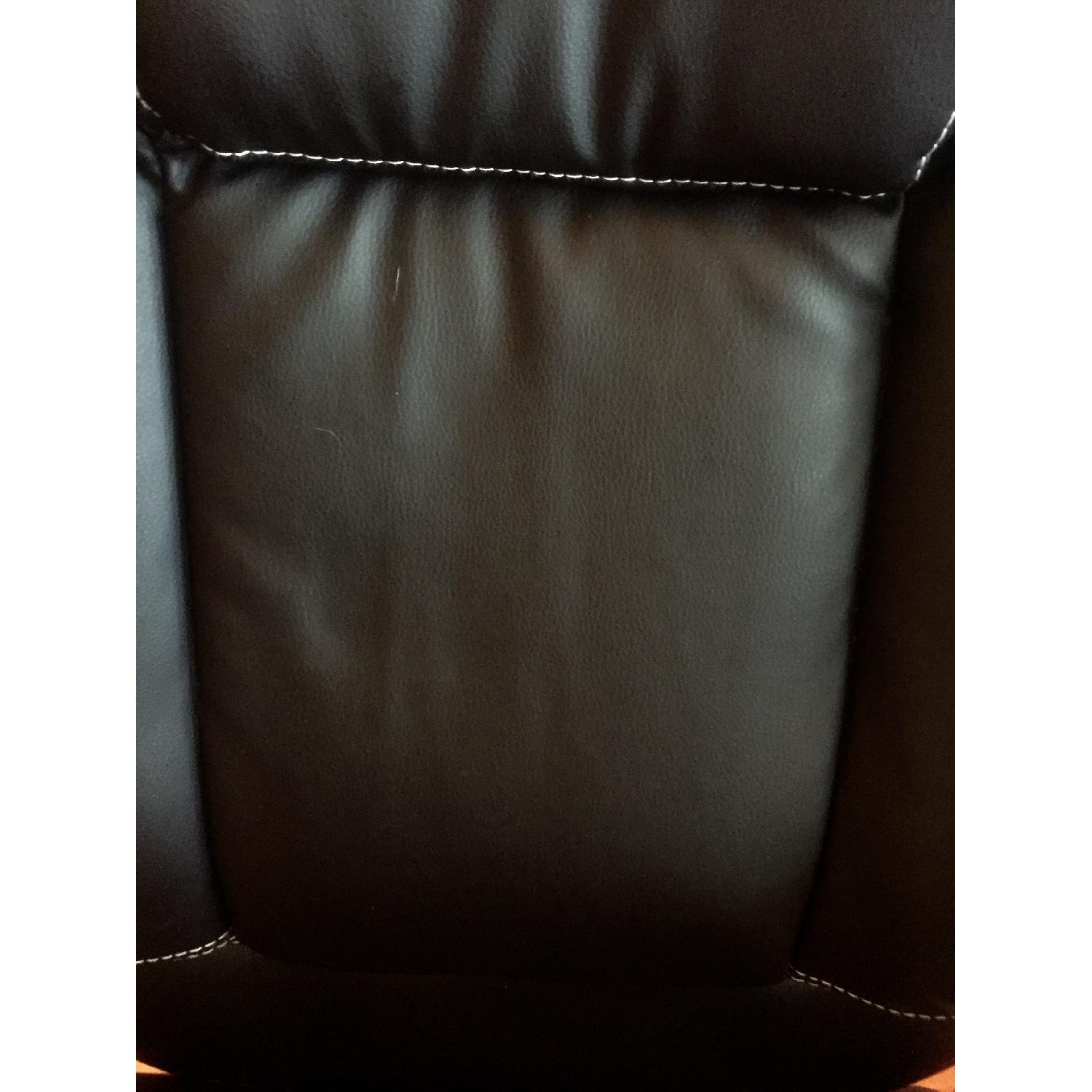 Monarch Specialties Faux Leather Office Chair in Black - image-5