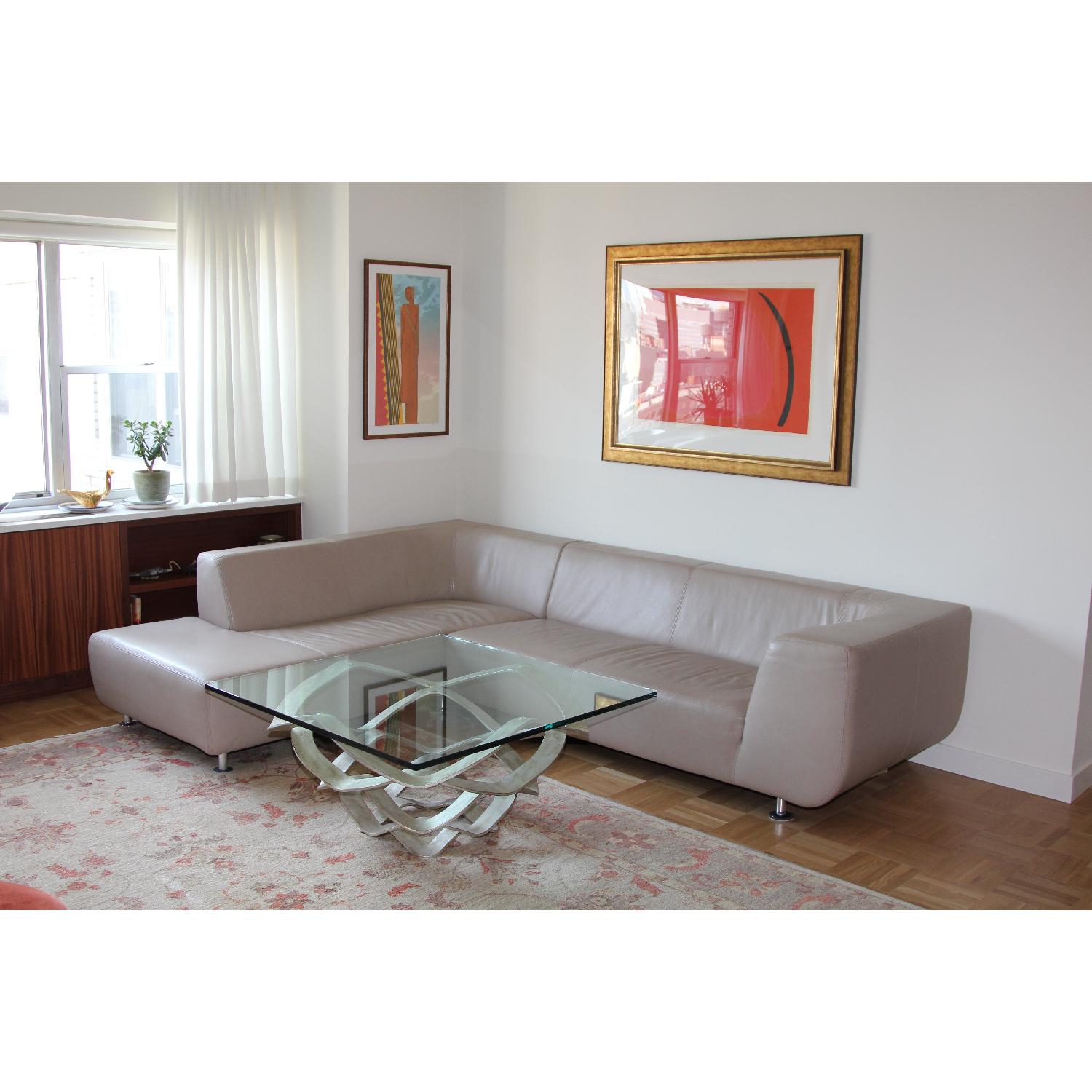 Maurice Villency Leather Sectional - image-4