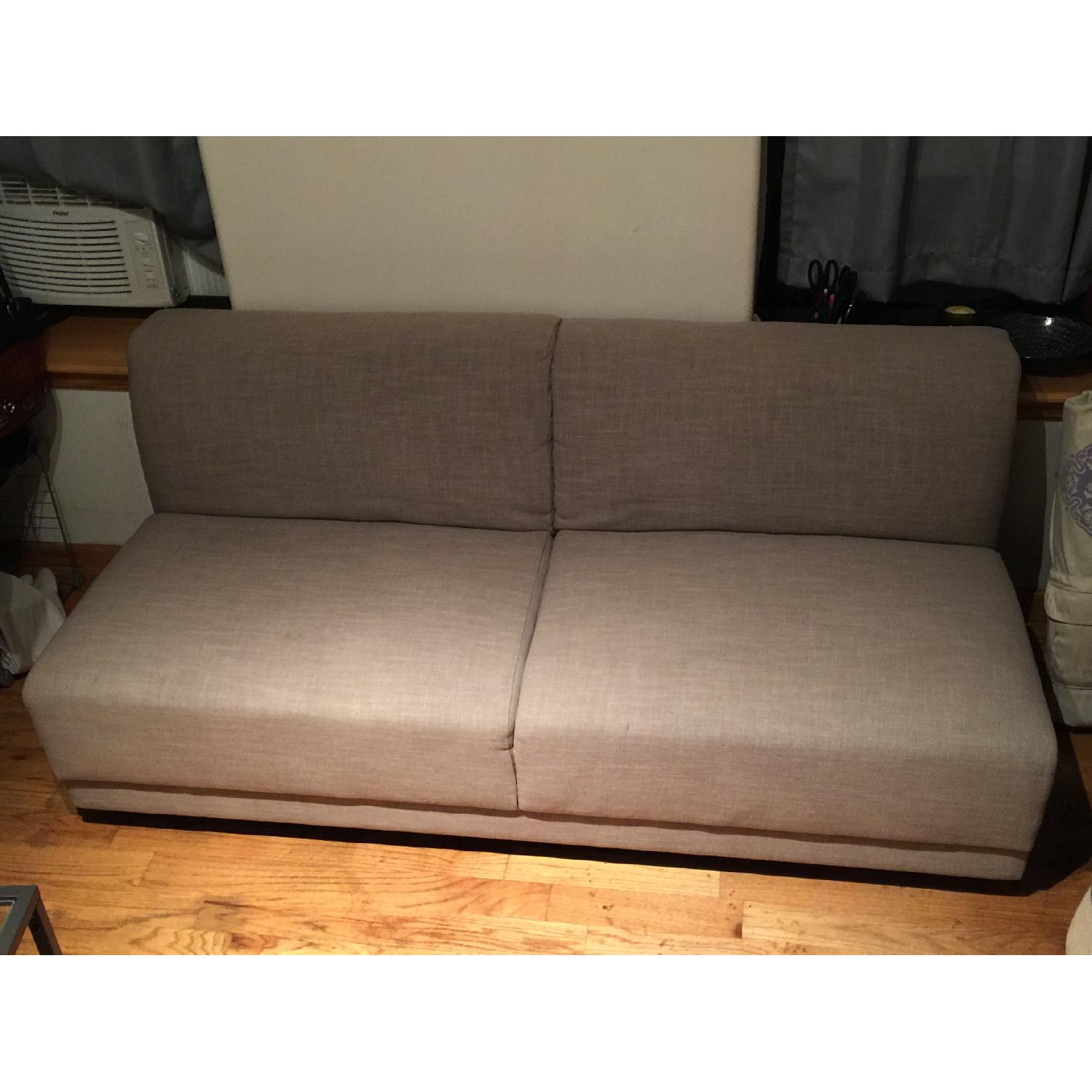 West Elm Armless Sofa - image-5