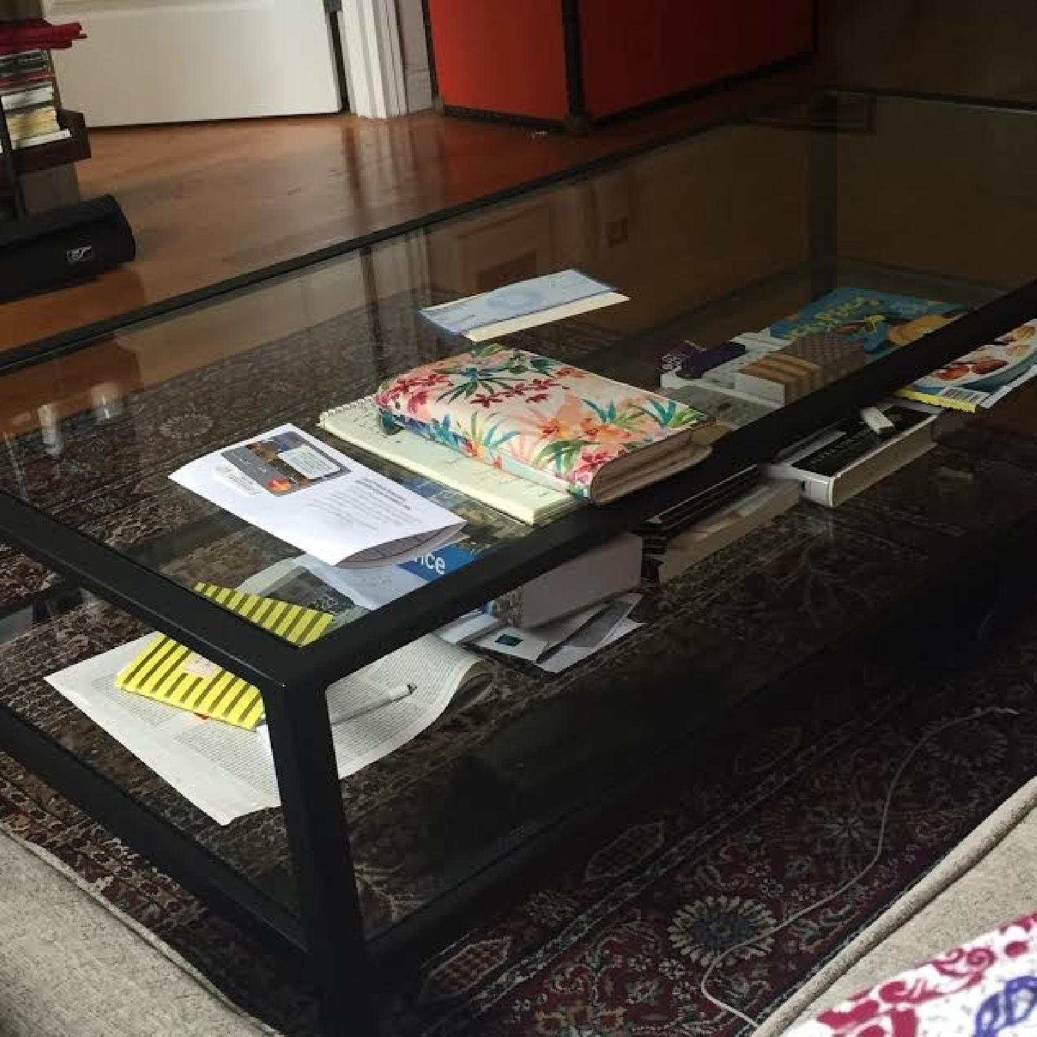 Pottery Barn Tanner Rectangle Coffee Table - image-2