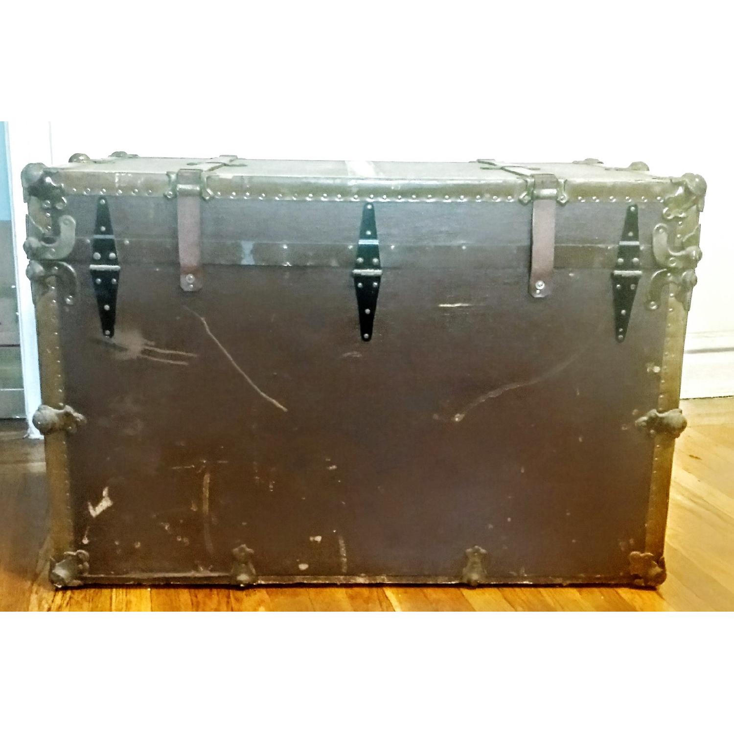 Antique Steamer Trunk - image-4