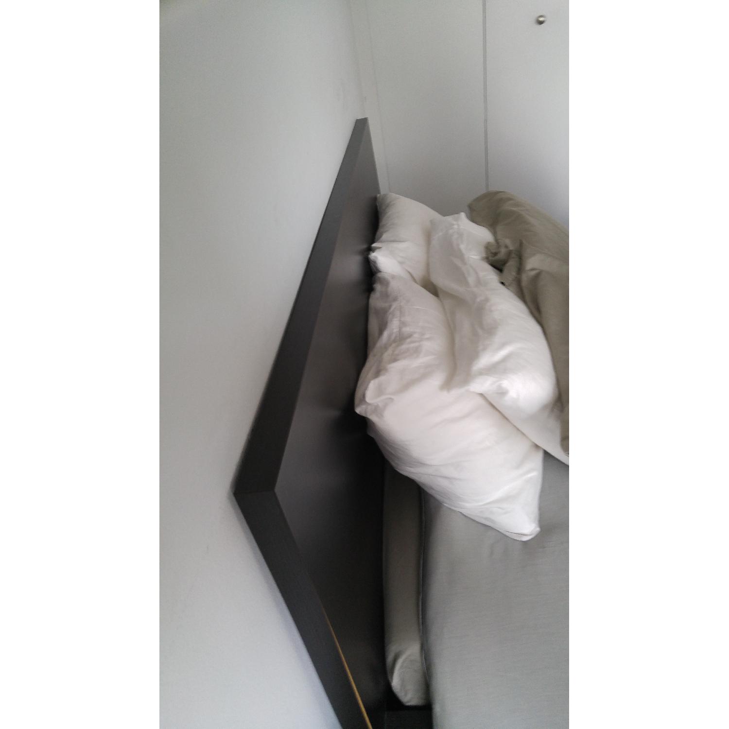 Ikea-Malm High Bed Frame w/ 4 Storage Boxes in Black - image-4