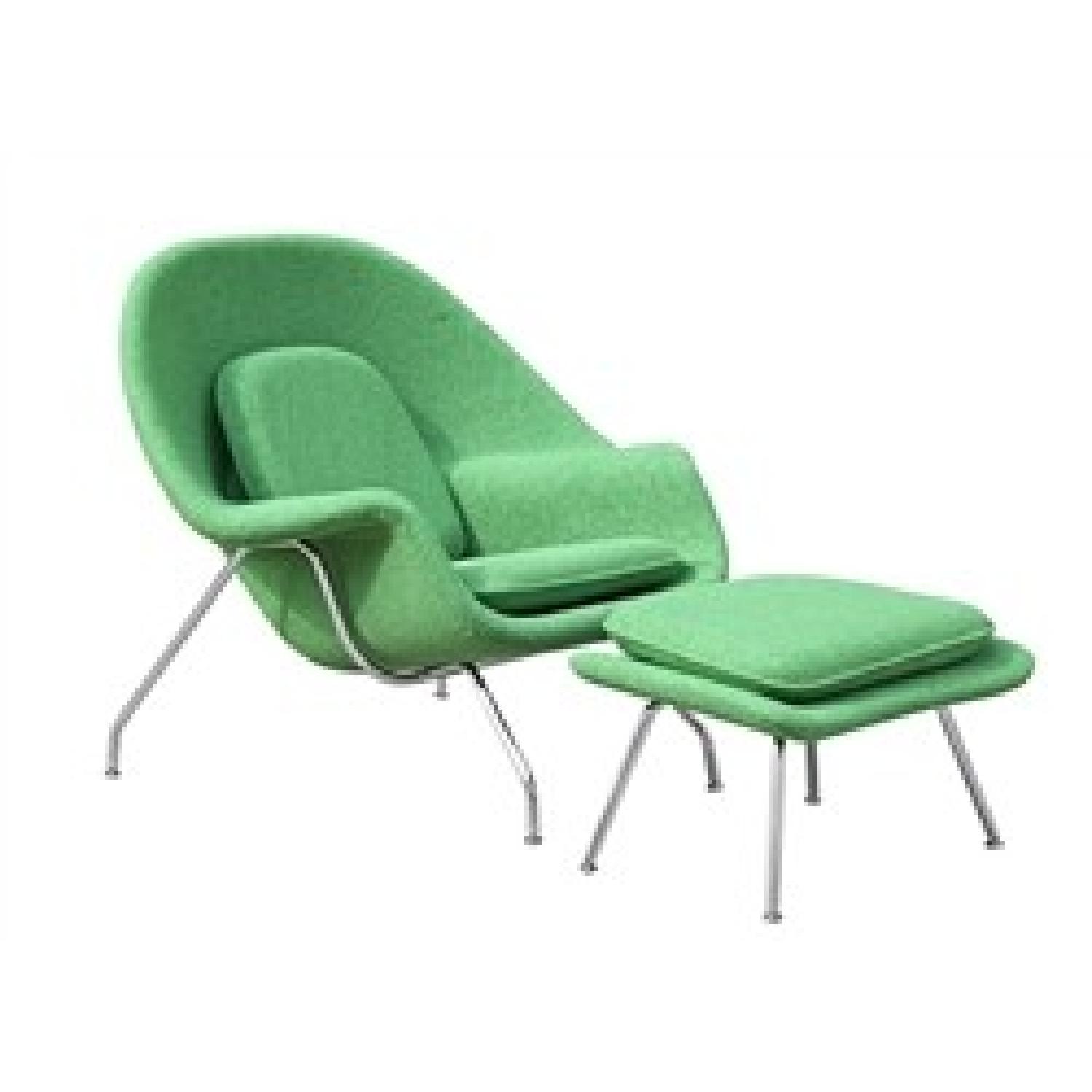 Fine Mod Imports Womb Chair & Ottoman - image-1