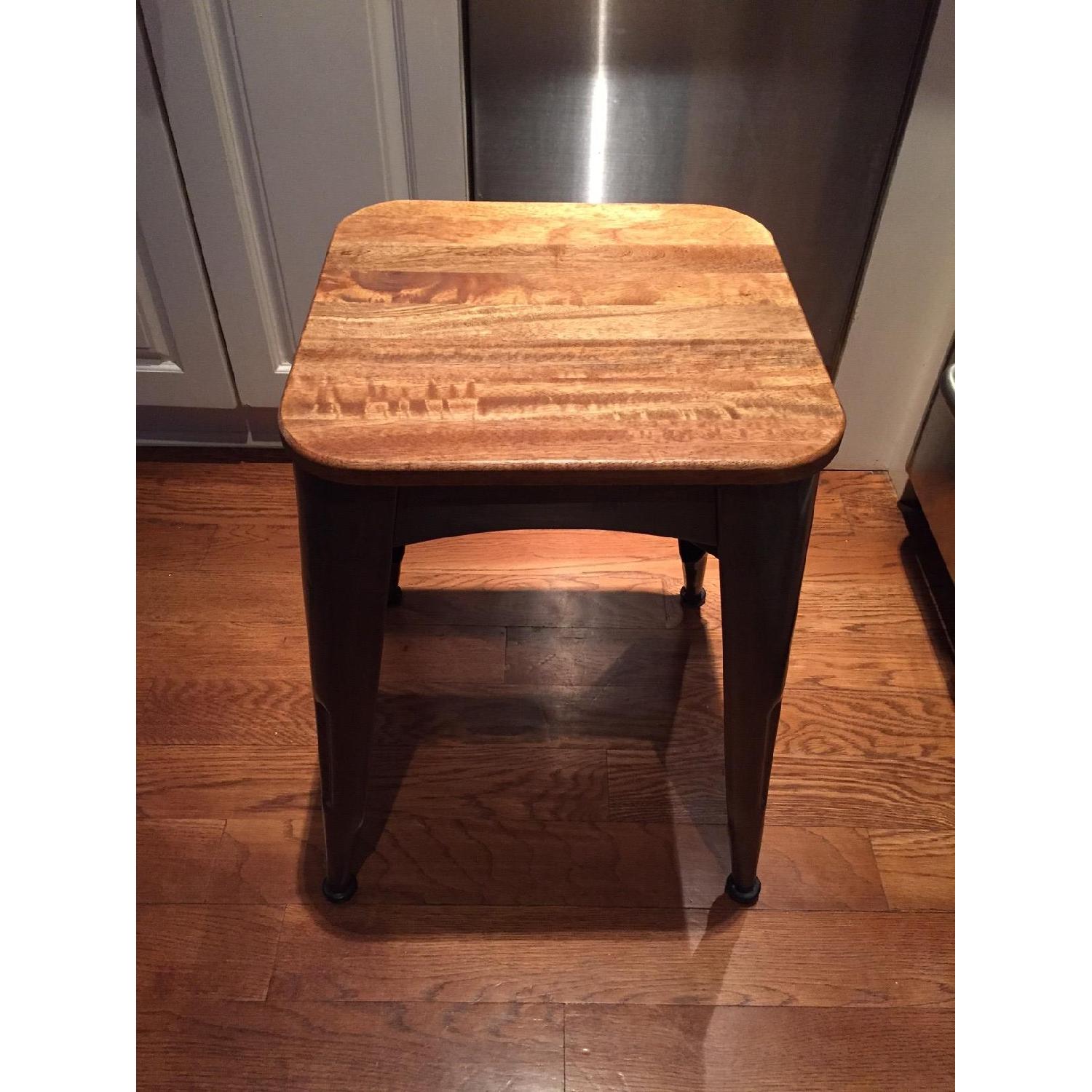 Brayden Metal & Wood Stool - image-5