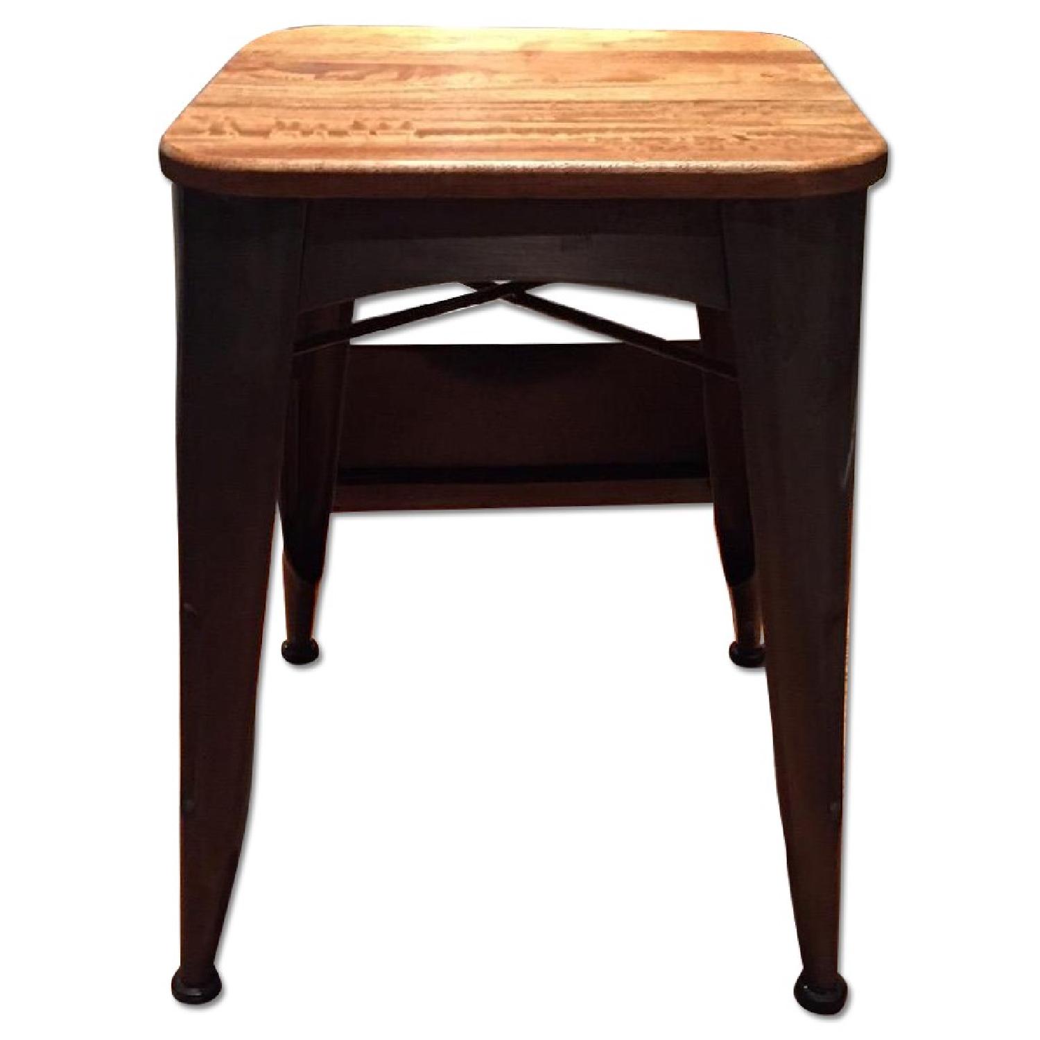 Brayden Metal & Wood Stool - image-0