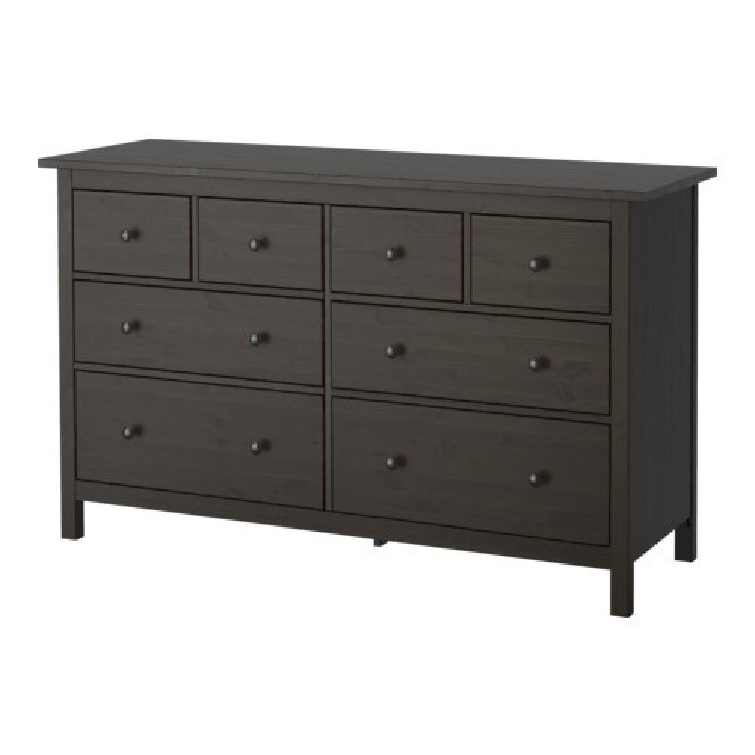 Ikea Hemnes Black 8-Drawer Dresser - image-3