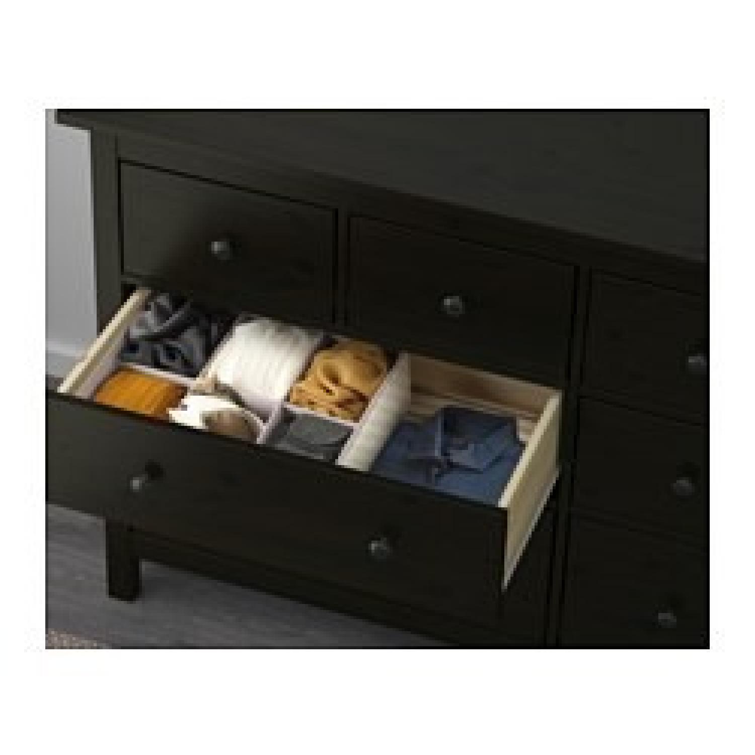 Ikea Hemnes Black 8-Drawer Dresser - image-4