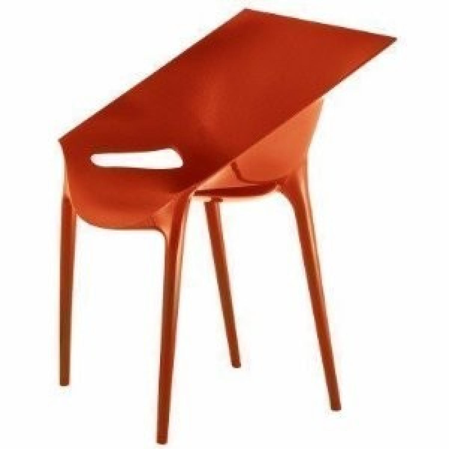 Kartell Dr. Yes Chair by Philippe Starck in Matte Orange Red - image-2